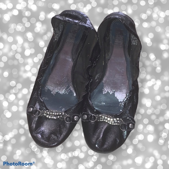 Black Vera Wang Flats - Picture 1 of 3